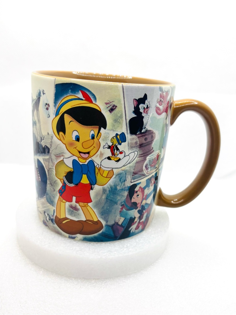 Disney Pinocchio Geppetto Jiminy Figaro Large 16 oz Coffee Cup Mug